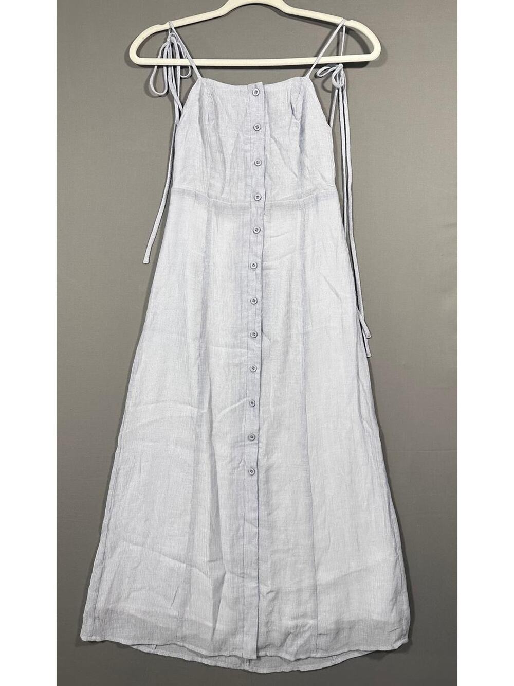 Lush, Striped Rayon Dress with Open Back, Size S